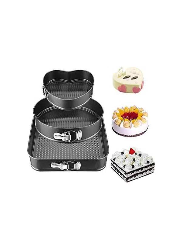 3 Piece Non‑Stick Cake Mold Set